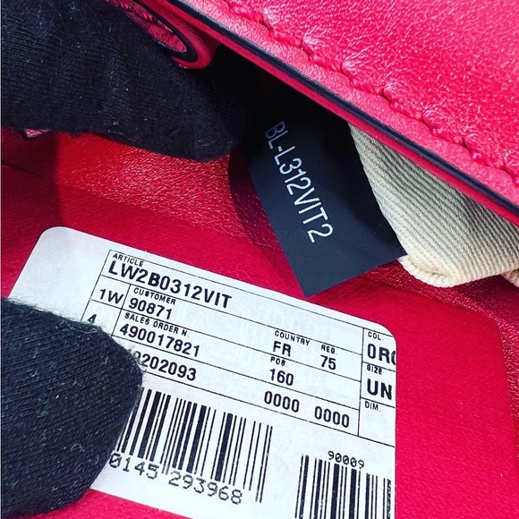 Sold Authentic Valentino Garavani Glam Lock Rockstud Flap Bag in Small Red. - Picture 9 of 10